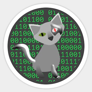 Cyborg Cat Sticker